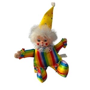 Colorful Clown Doll with Yellow Hat